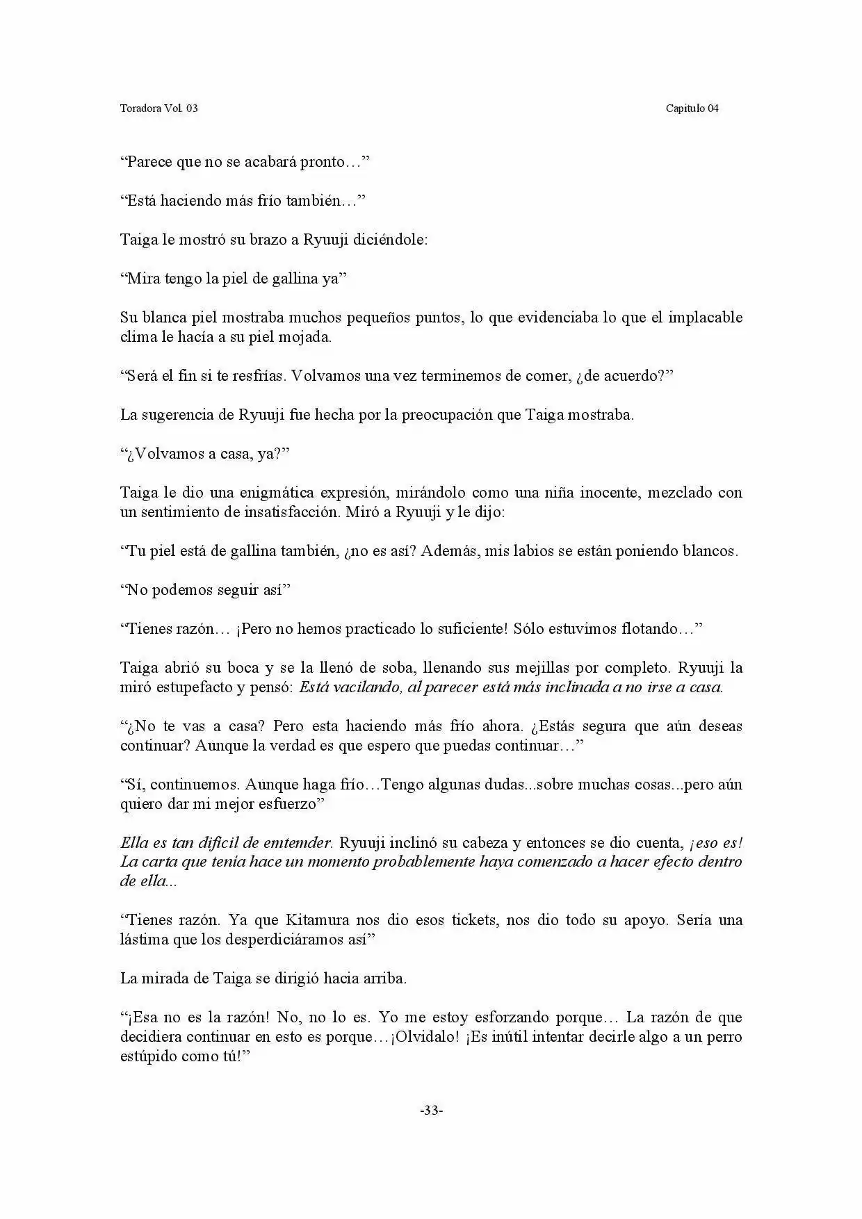 Toradora! (2006) - Capítulo 16 - Página 33 - LectorTMOo