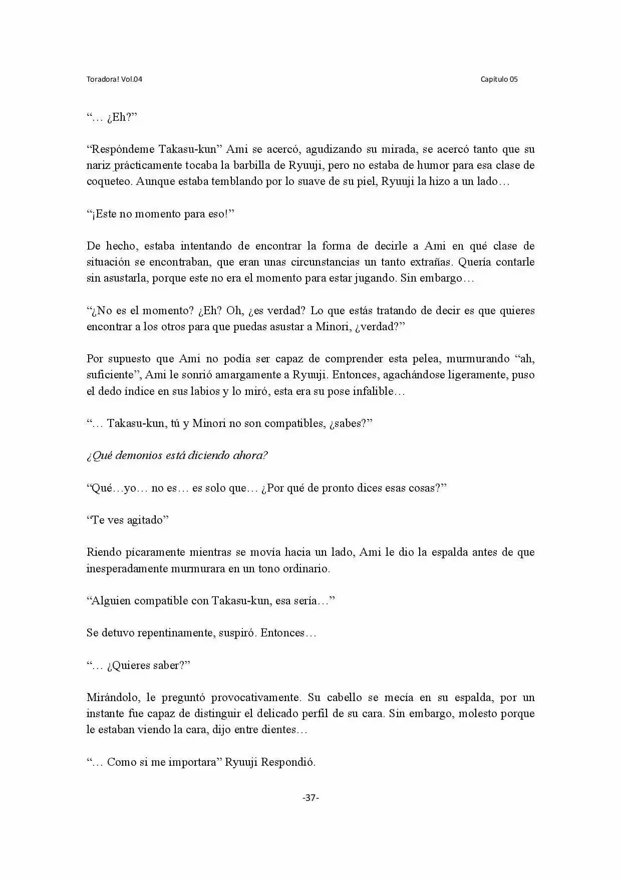 Toradora! (2006) - Capítulo 22 - Página 37 - LectorTMOo