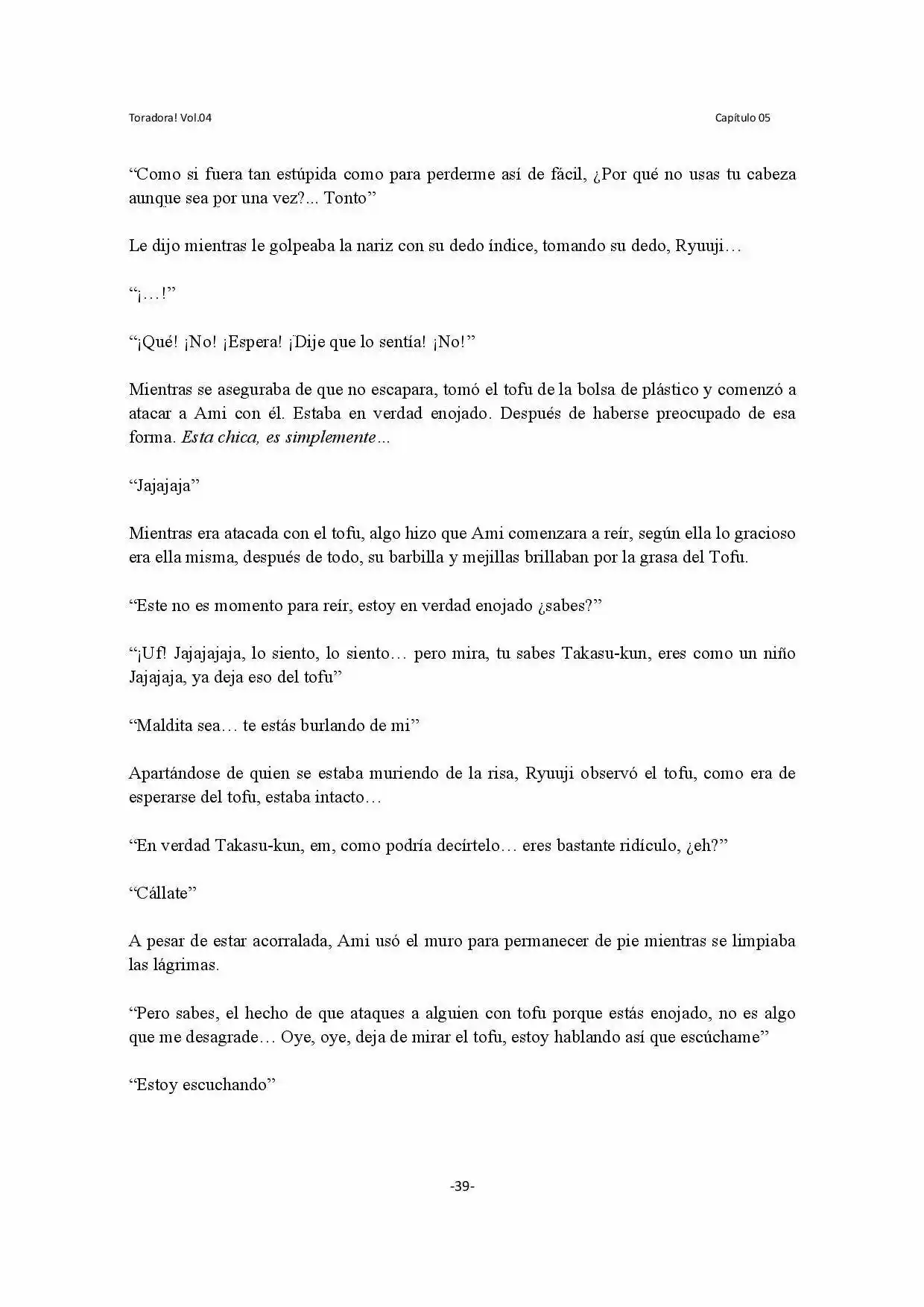 Toradora! (2006) - Capítulo 22 - Página 39 - LectorTMOo