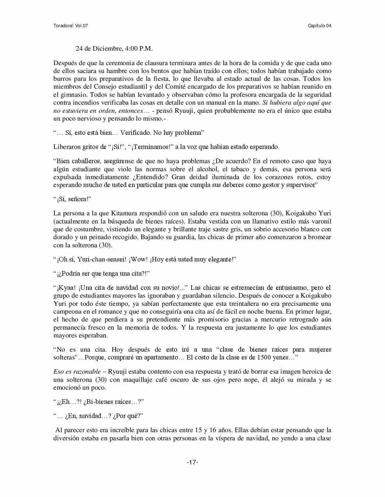 Toradora! (2006) - Capítulo 41 - Página 17 - LectorTMOo
