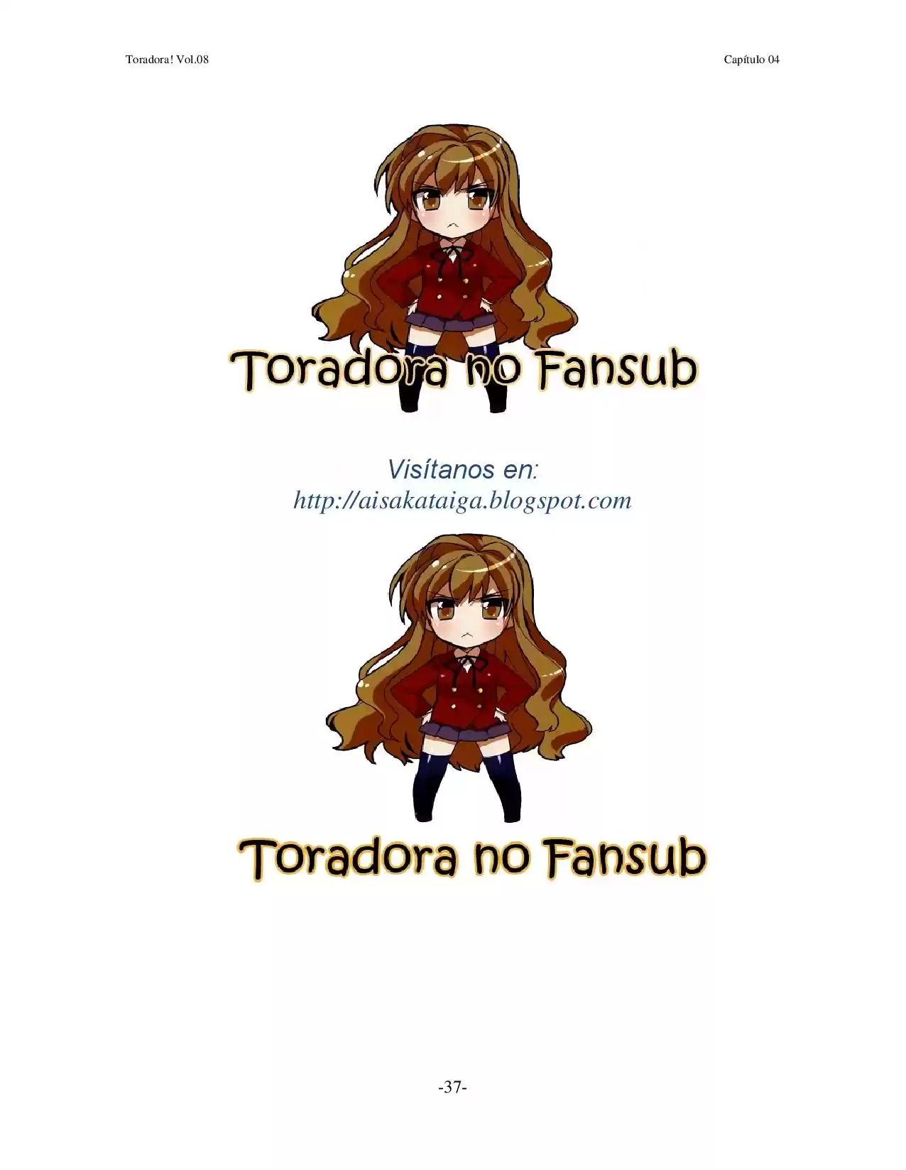 Toradora! (2006) - Capítulo 46 - Página 37 - LectorTMOo
