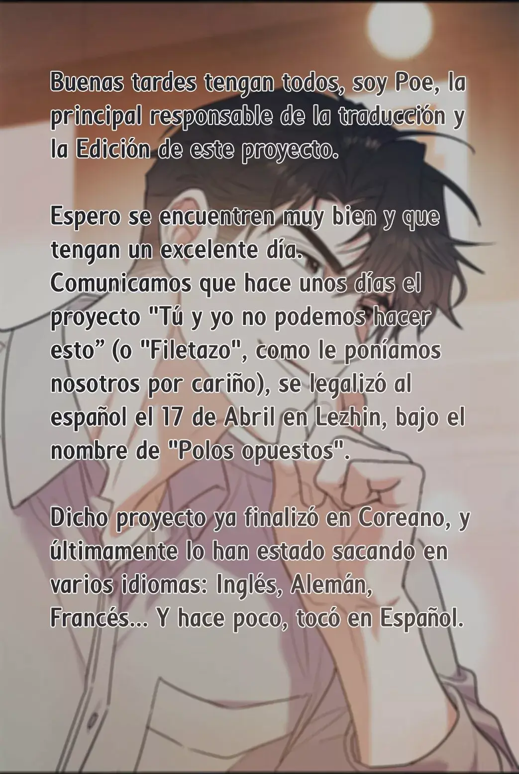 Tú y yo no podemos hacer esto - Capítulo 36.1 - Página 4 - LectorTMOo