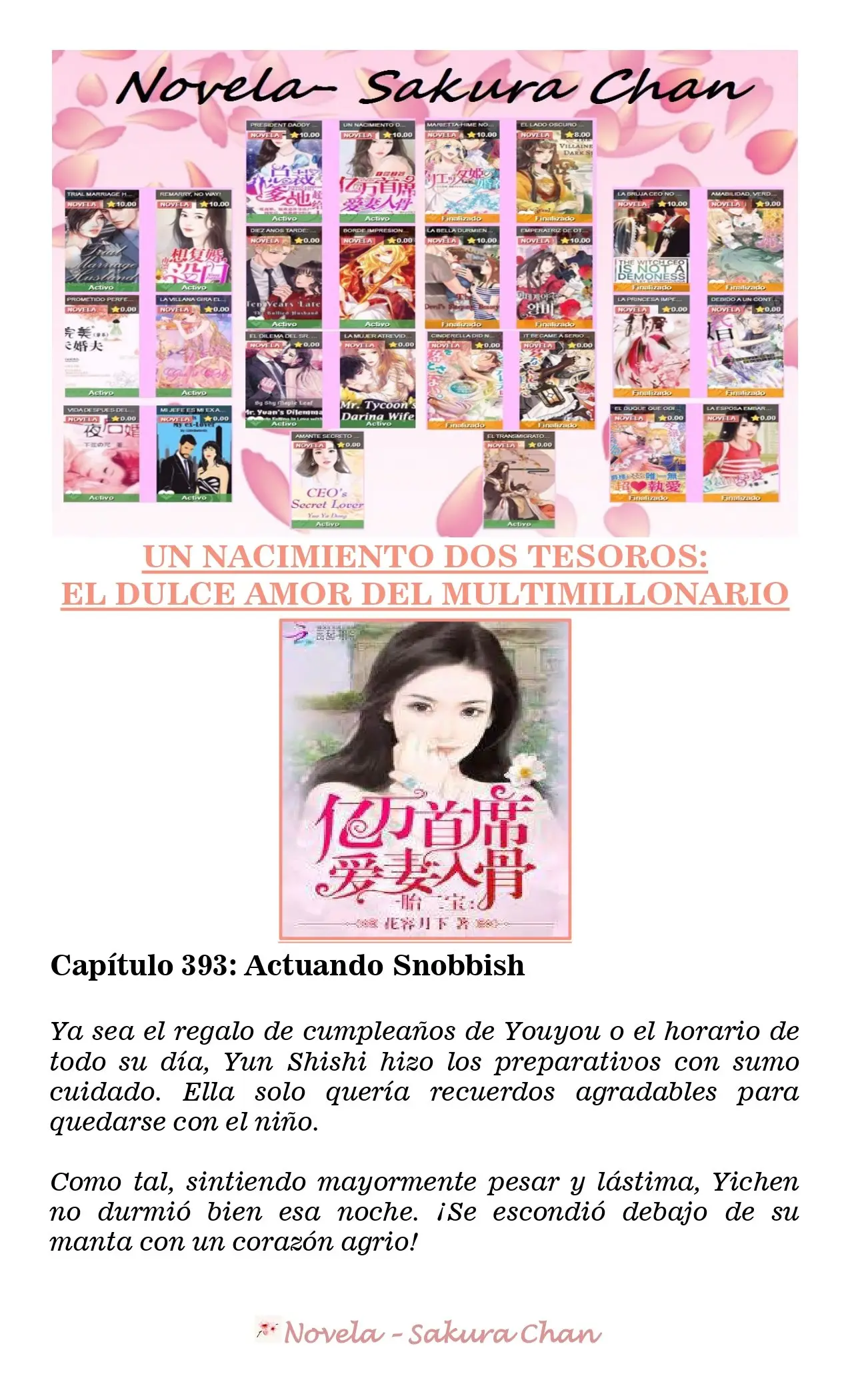 Un nacimiento dos tesoros: El dulce amor del multimillonario (2019) - Capítulo 393 - Página 1 - LectorTMOo