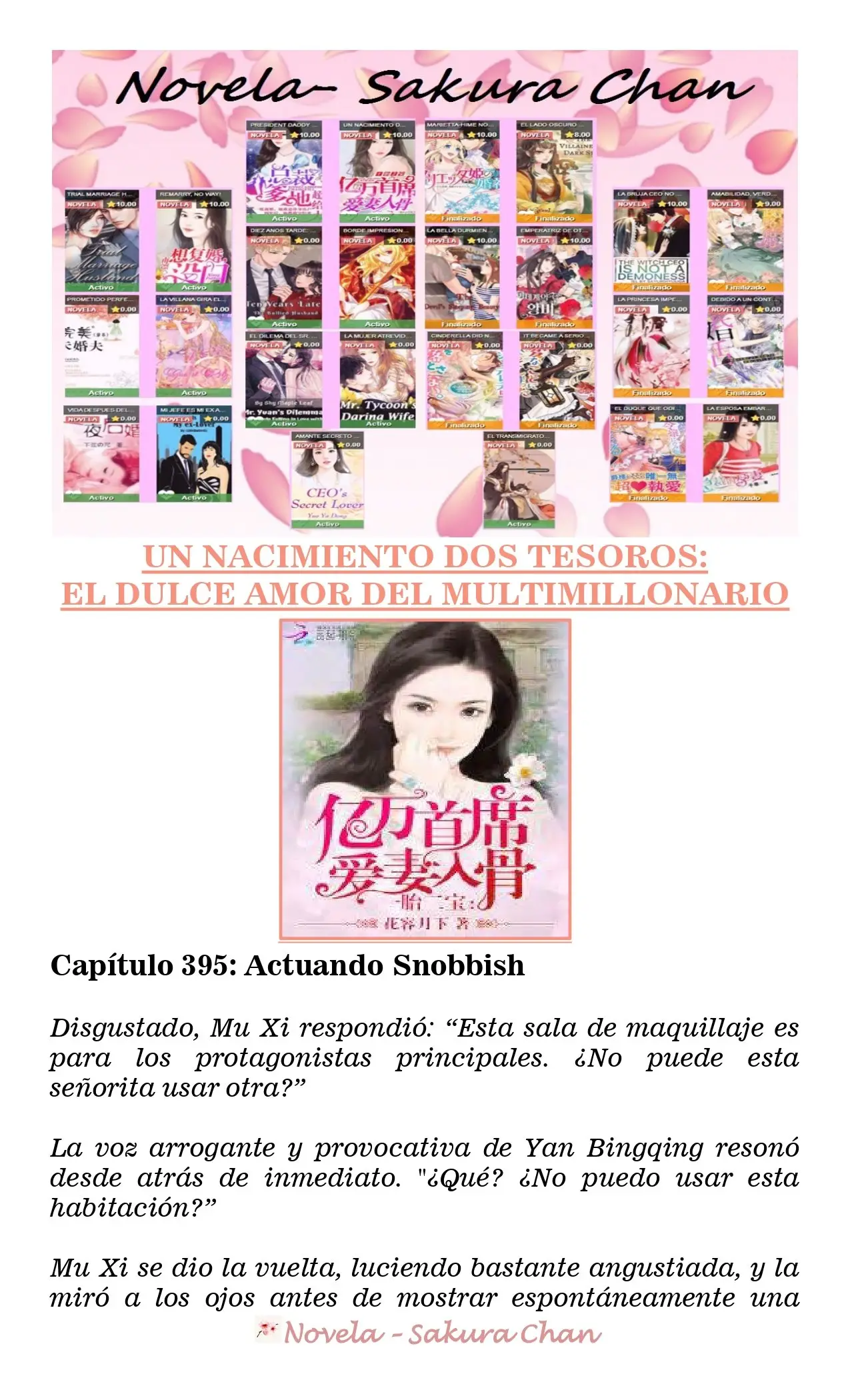 Un nacimiento dos tesoros: El dulce amor del multimillonario (2019) - Capítulo 395 - Página 1 - LectorTMOo