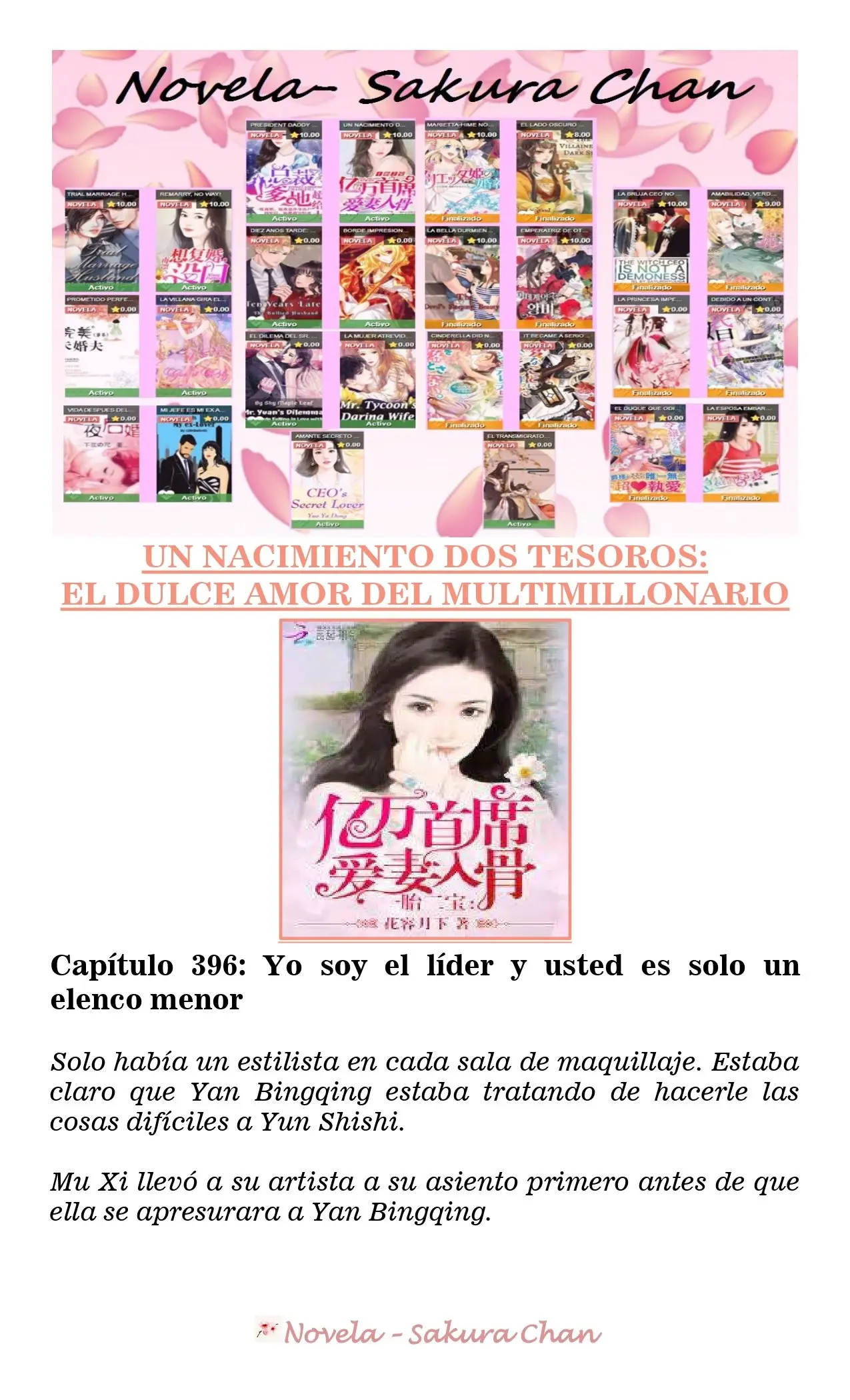 Un nacimiento dos tesoros: El dulce amor del multimillonario (2019) - Capítulo 396 - Página 1 - LectorTMOo