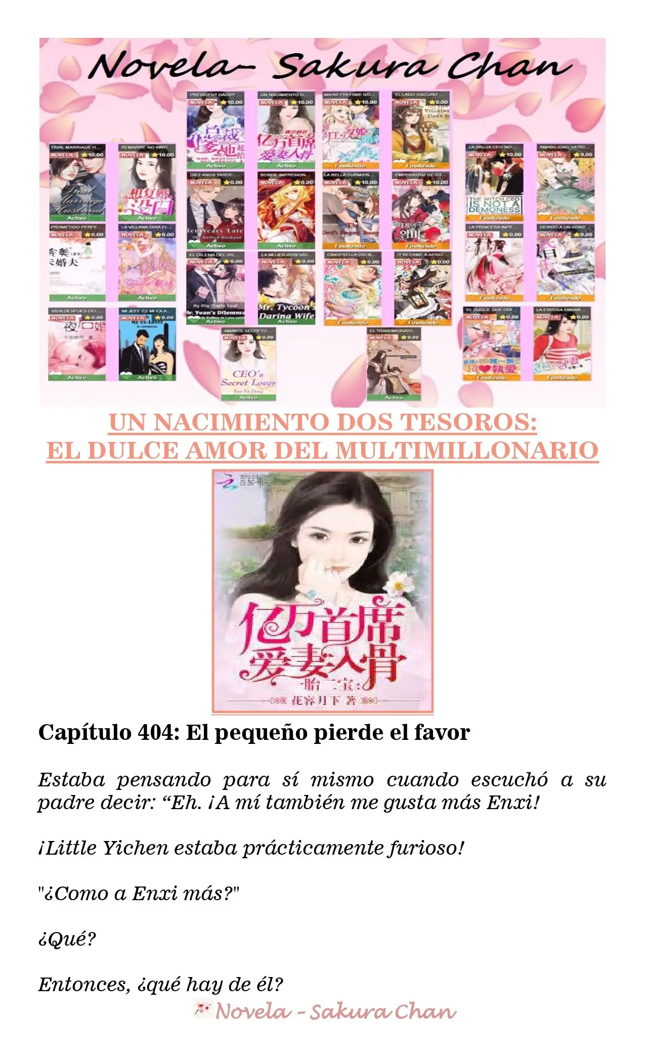 Un nacimiento dos tesoros: El dulce amor del multimillonario (2019) - Capítulo 404 - Página 1 - LectorTMOo