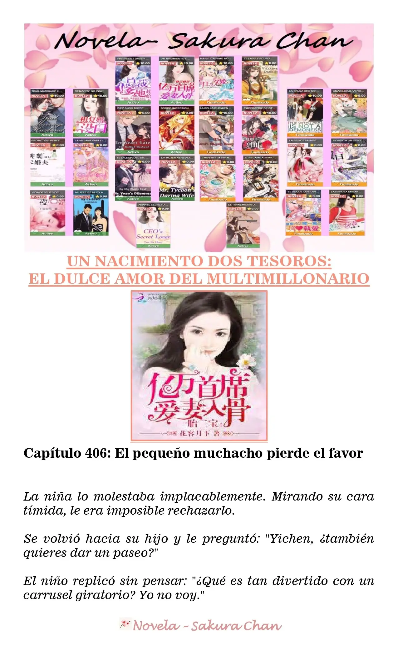 Un nacimiento dos tesoros: El dulce amor del multimillonario (2019) - Capítulo 406 - Página 1 - LectorTMOo