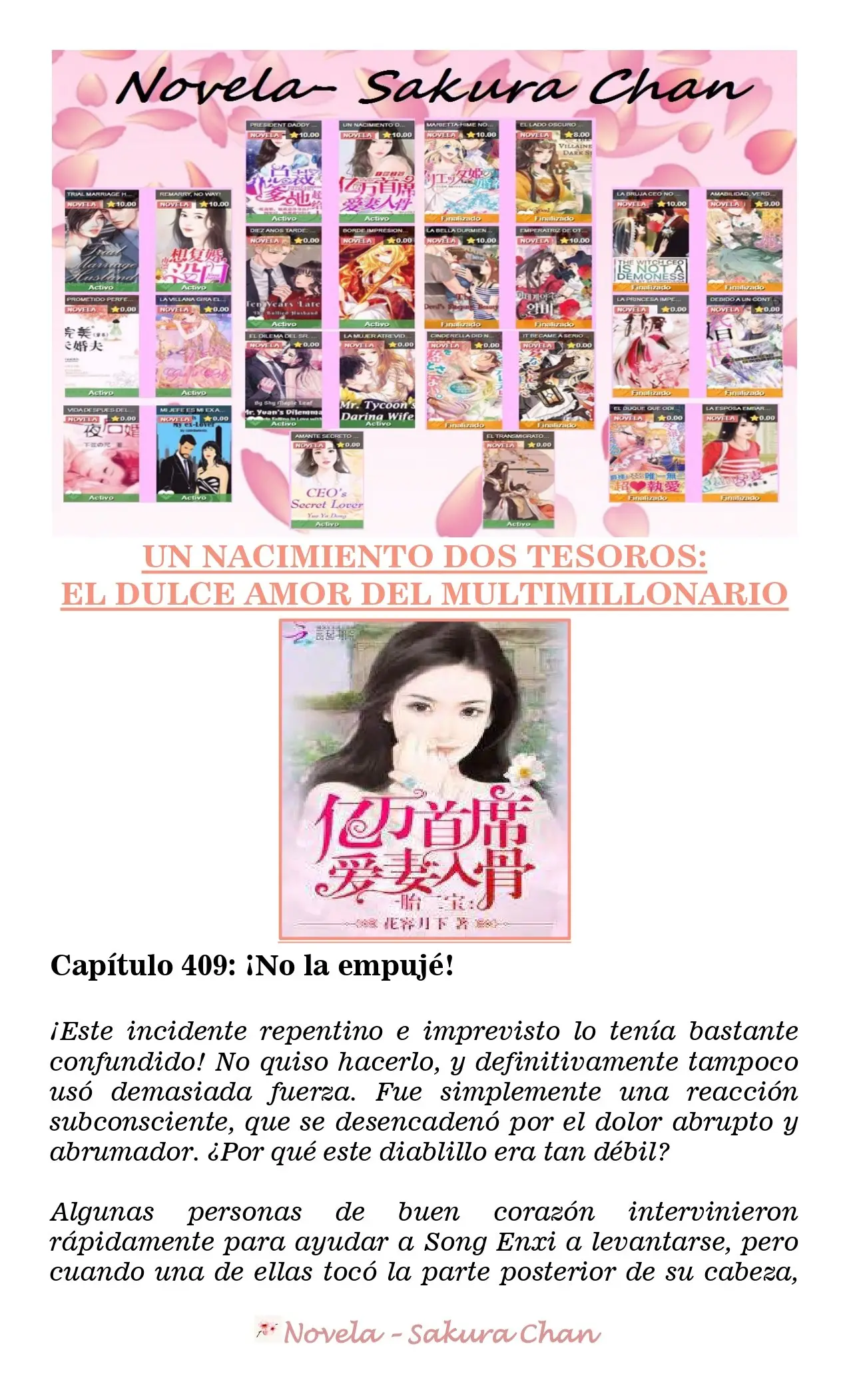 Un nacimiento dos tesoros: El dulce amor del multimillonario (2019) - Capítulo 409 - Página 1 - LectorTMOo