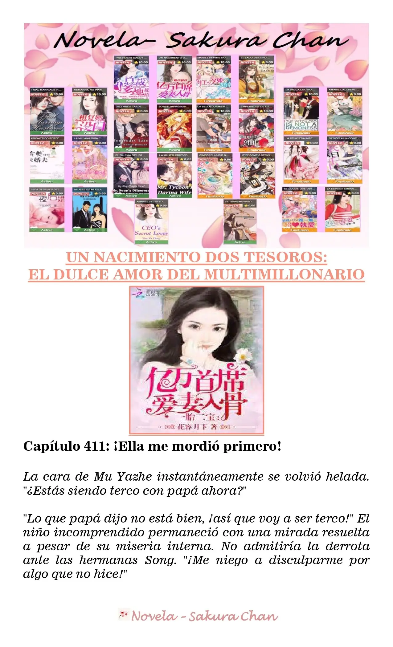 Un nacimiento dos tesoros: El dulce amor del multimillonario (2019) - Capítulo 411 - Página 1 - LectorTMOo