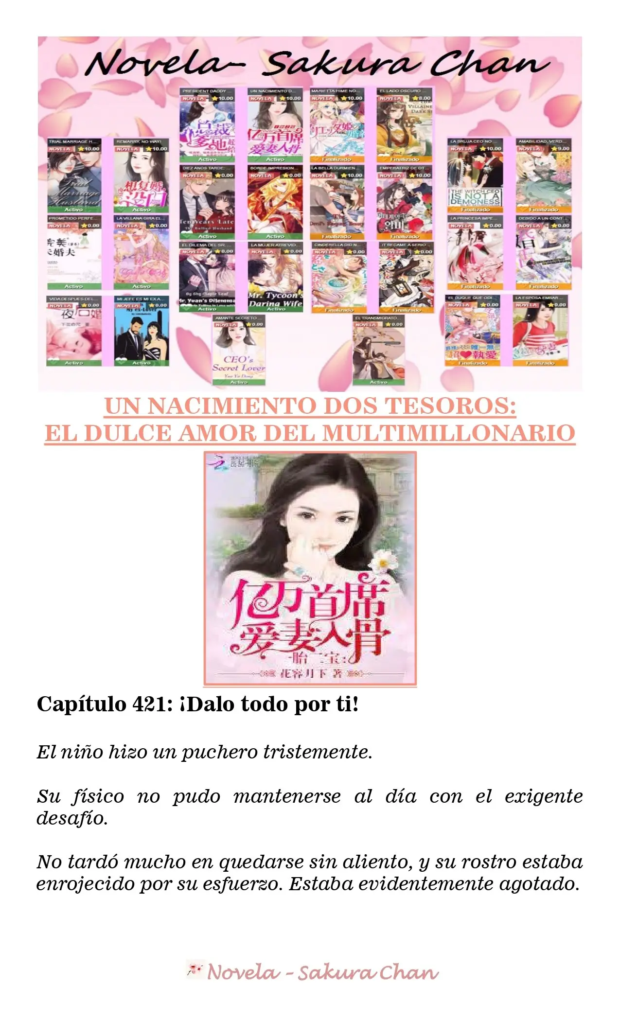 Un nacimiento dos tesoros: El dulce amor del multimillonario (2019) - Capítulo 421 - Página 1 - LectorTMOo