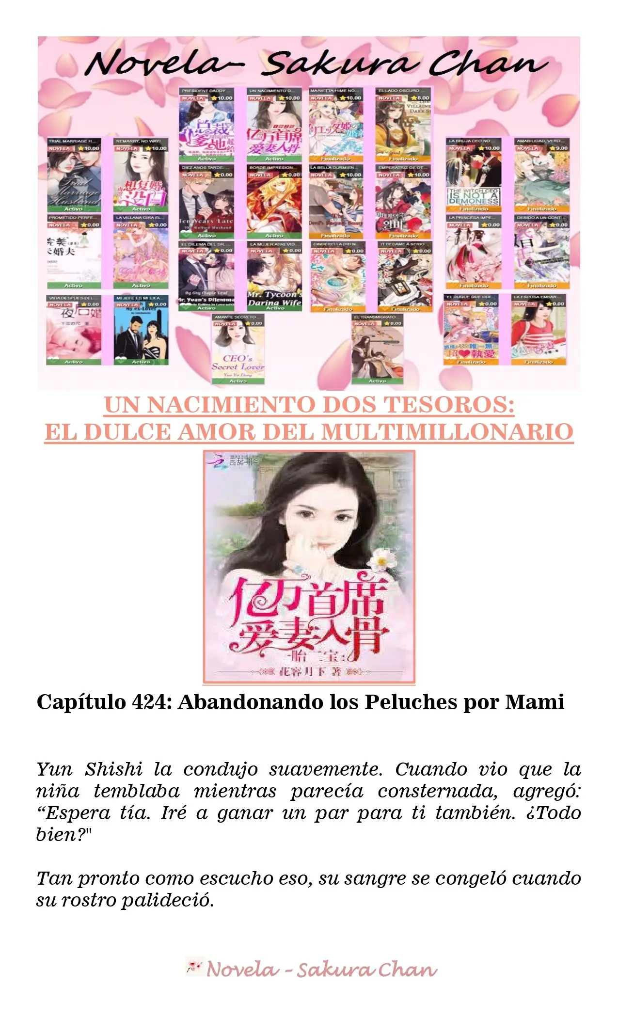 Un nacimiento dos tesoros: El dulce amor del multimillonario (2019) - Capítulo 424 - Página 1 - LectorTMOo