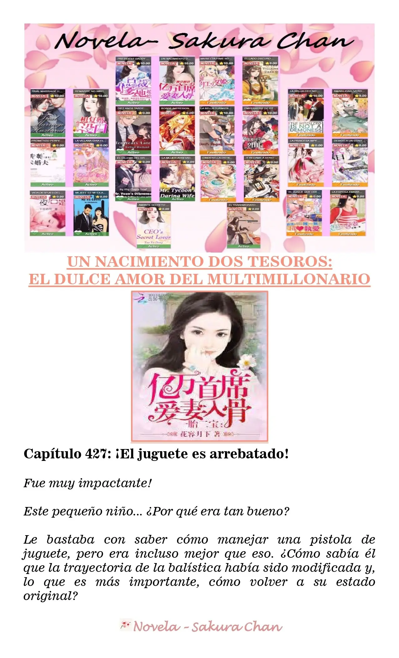 Un nacimiento dos tesoros: El dulce amor del multimillonario (2019) - Capítulo 427 - Página 1 - LectorTMOo