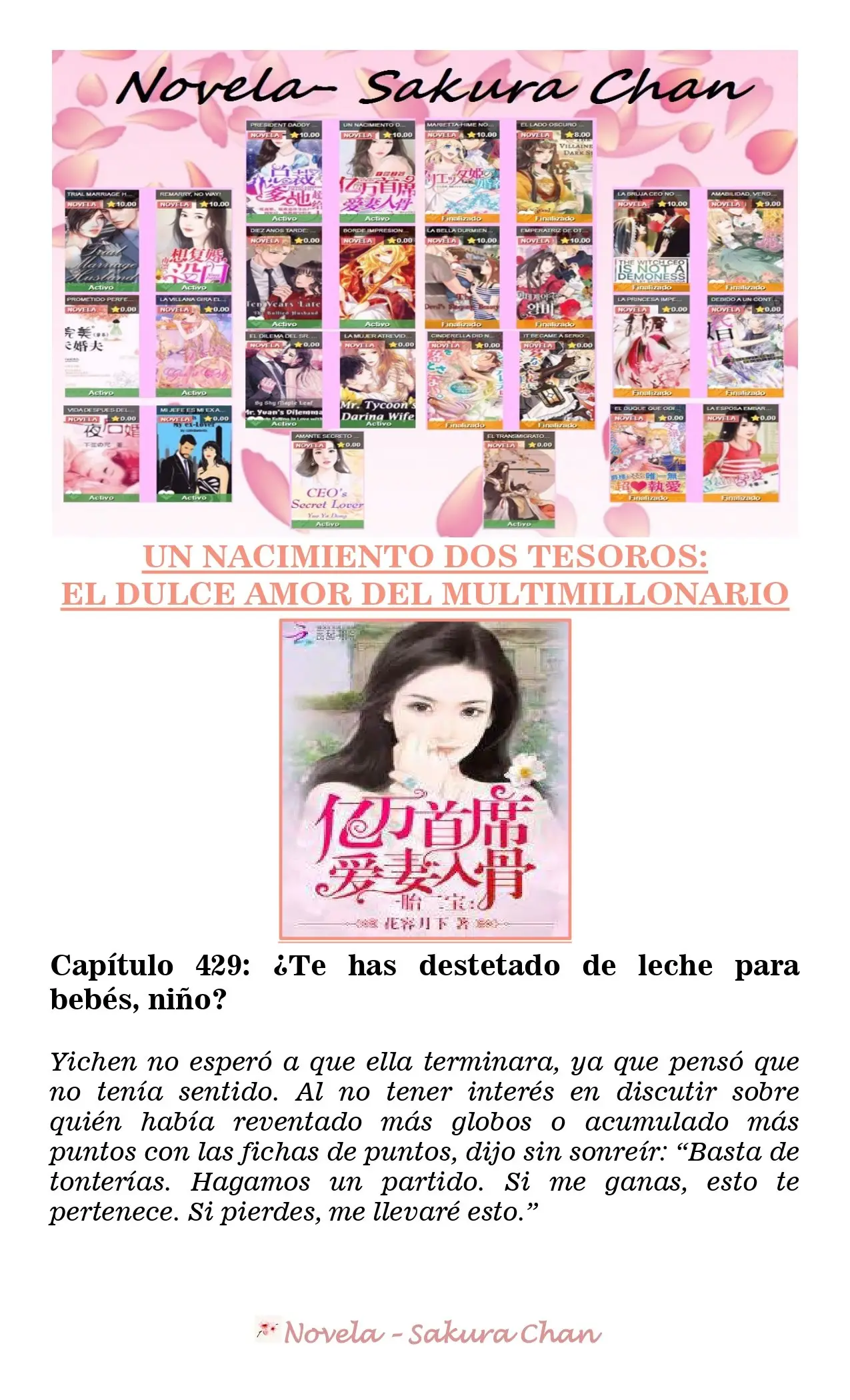 Un nacimiento dos tesoros: El dulce amor del multimillonario (2019) - Capítulo 429 - Página 1 - LectorTMOo