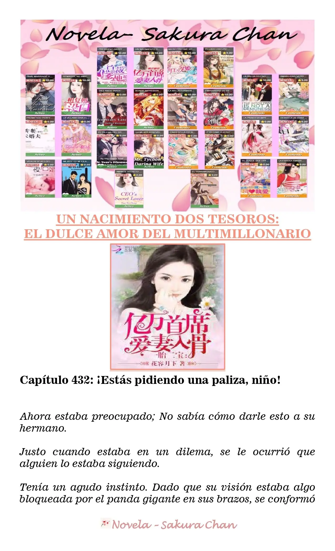 Un nacimiento dos tesoros: El dulce amor del multimillonario (2019) - Capítulo 432 - Página 1 - LectorTMOo