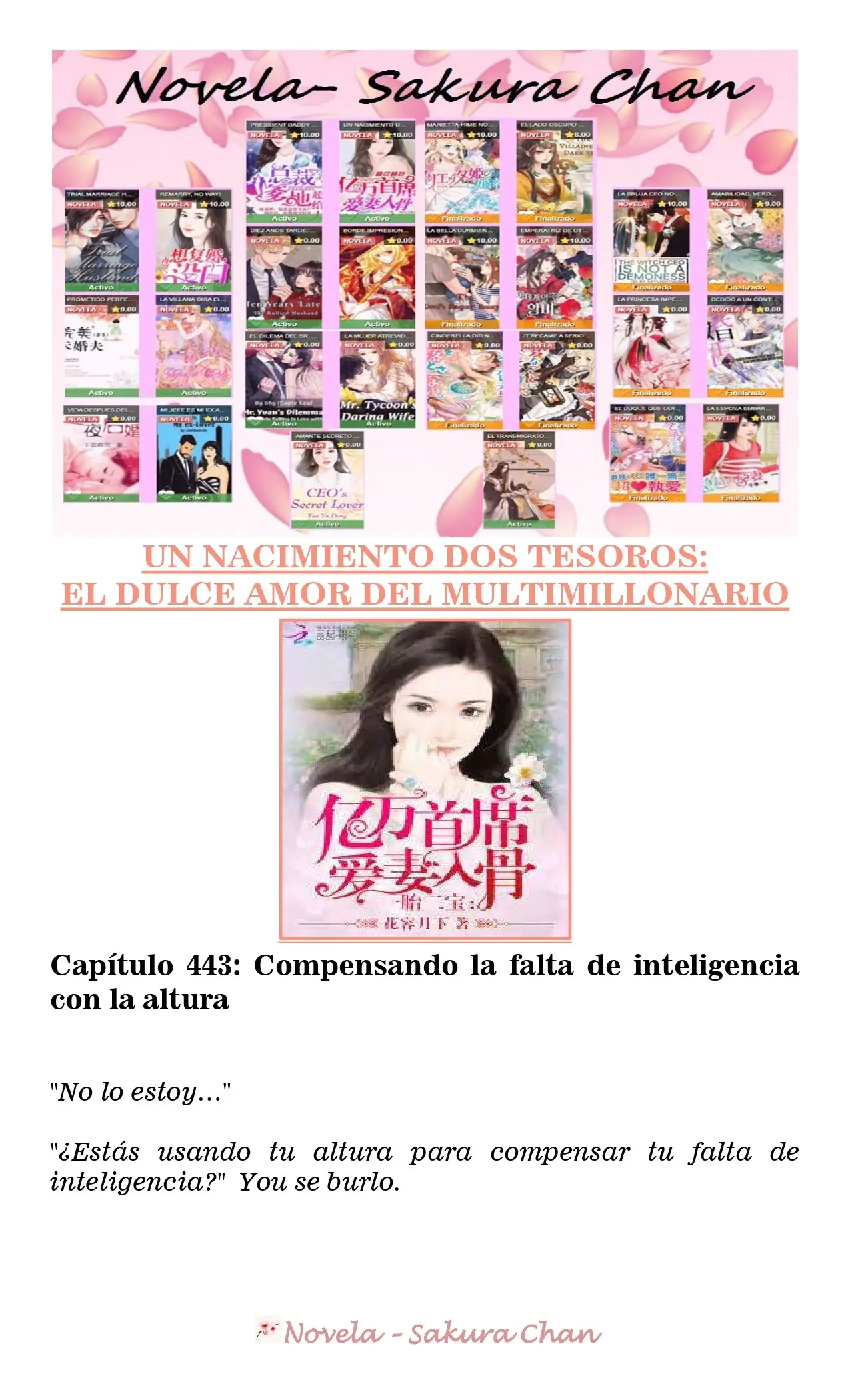 Un nacimiento dos tesoros: El dulce amor del multimillonario (2019) - Capítulo 443 - Página 1 - LectorTMOo
