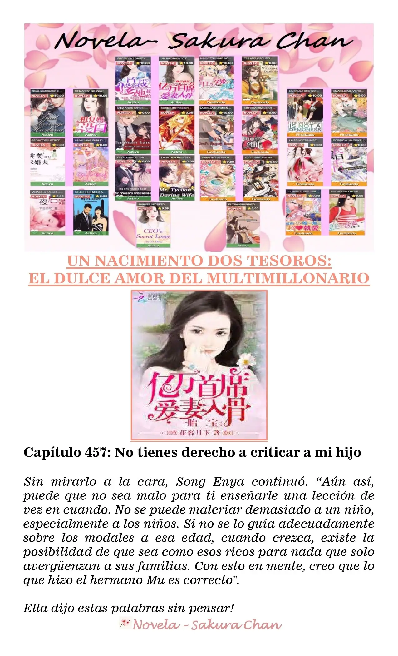 Un nacimiento dos tesoros: El dulce amor del multimillonario (2019) - Capítulo 457 - Página 4 - LectorTMOo