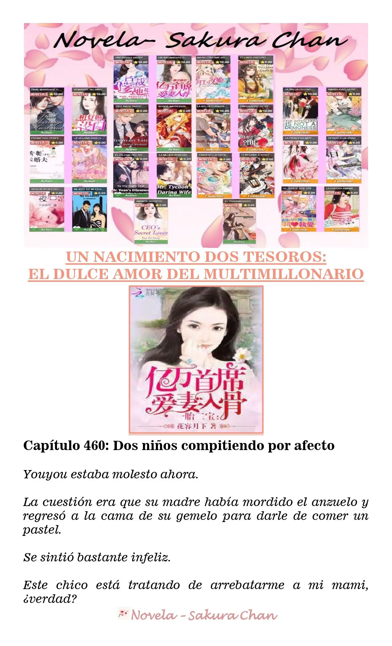 Un nacimiento dos tesoros: El dulce amor del multimillonario (2019) - Capítulo 460 - Página 1 - LectorTMOo