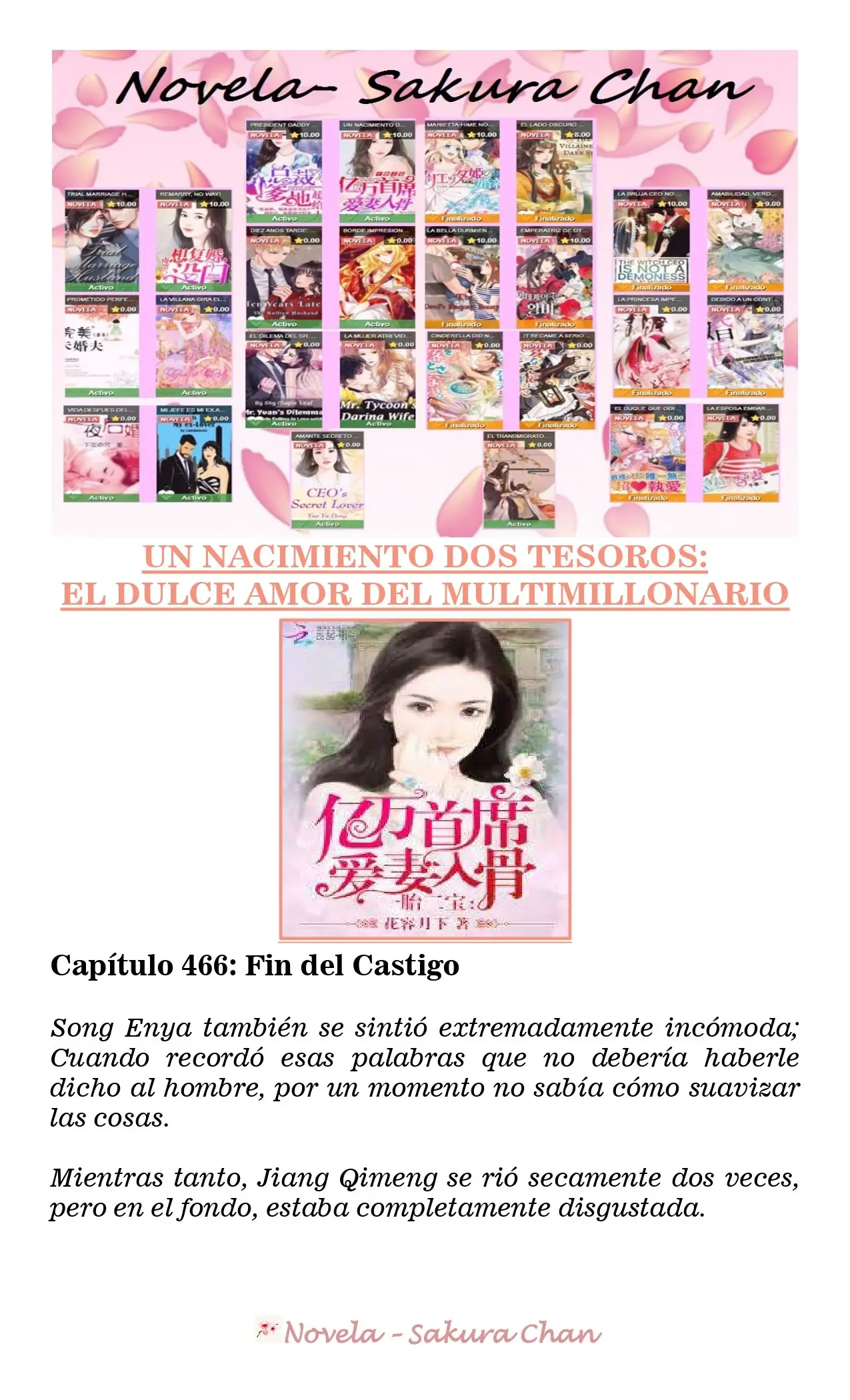 Un nacimiento dos tesoros: El dulce amor del multimillonario (2019) - Capítulo 466 - Página 1 - LectorTMOo