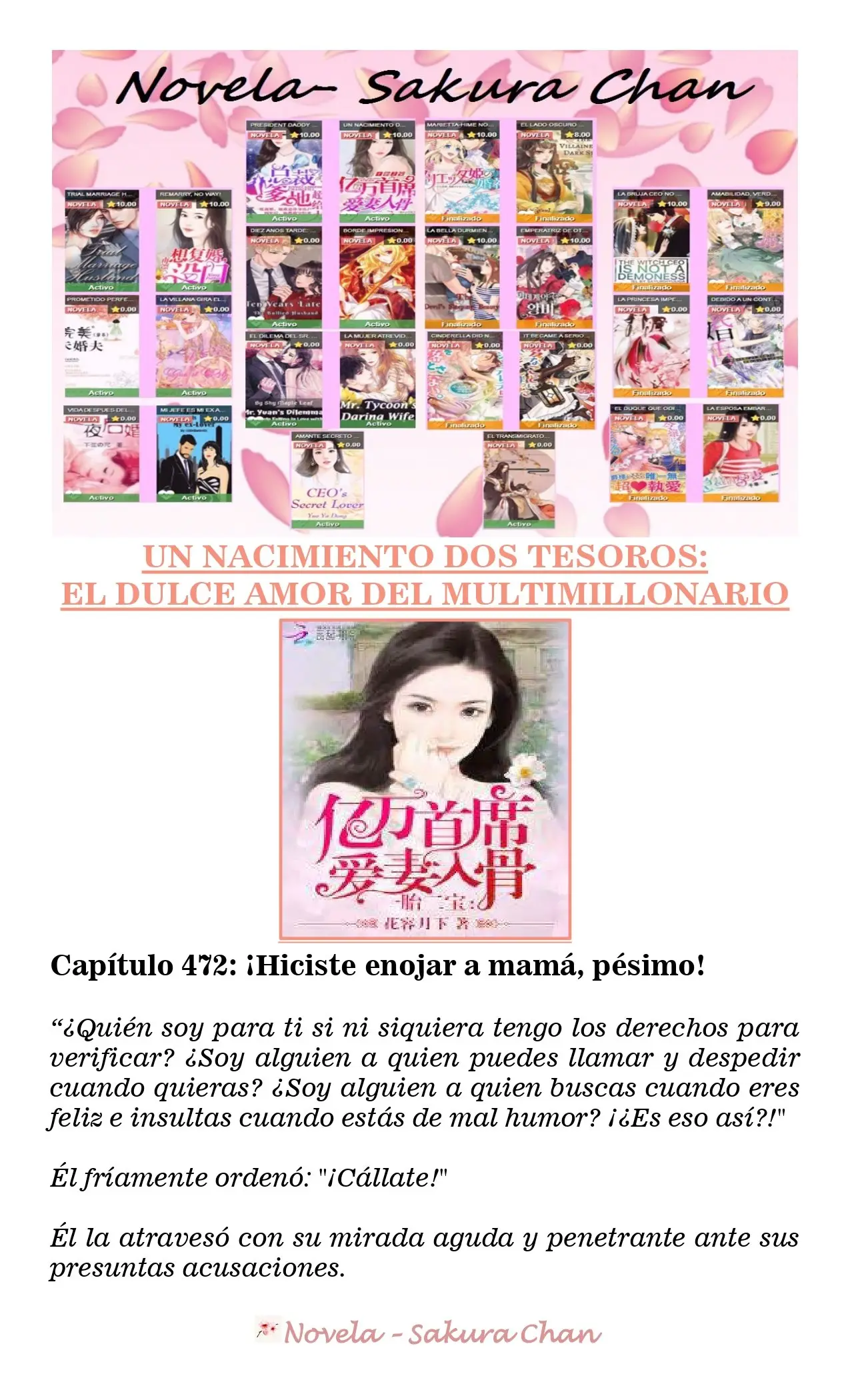Un nacimiento dos tesoros: El dulce amor del multimillonario (2019) - Capítulo 472 - Página 1 - LectorTMOo