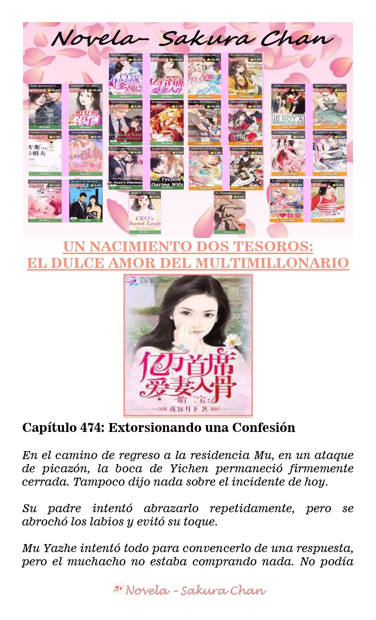 Un nacimiento dos tesoros: El dulce amor del multimillonario (2019) - Capítulo 474 - Página 1 - LectorTMOo