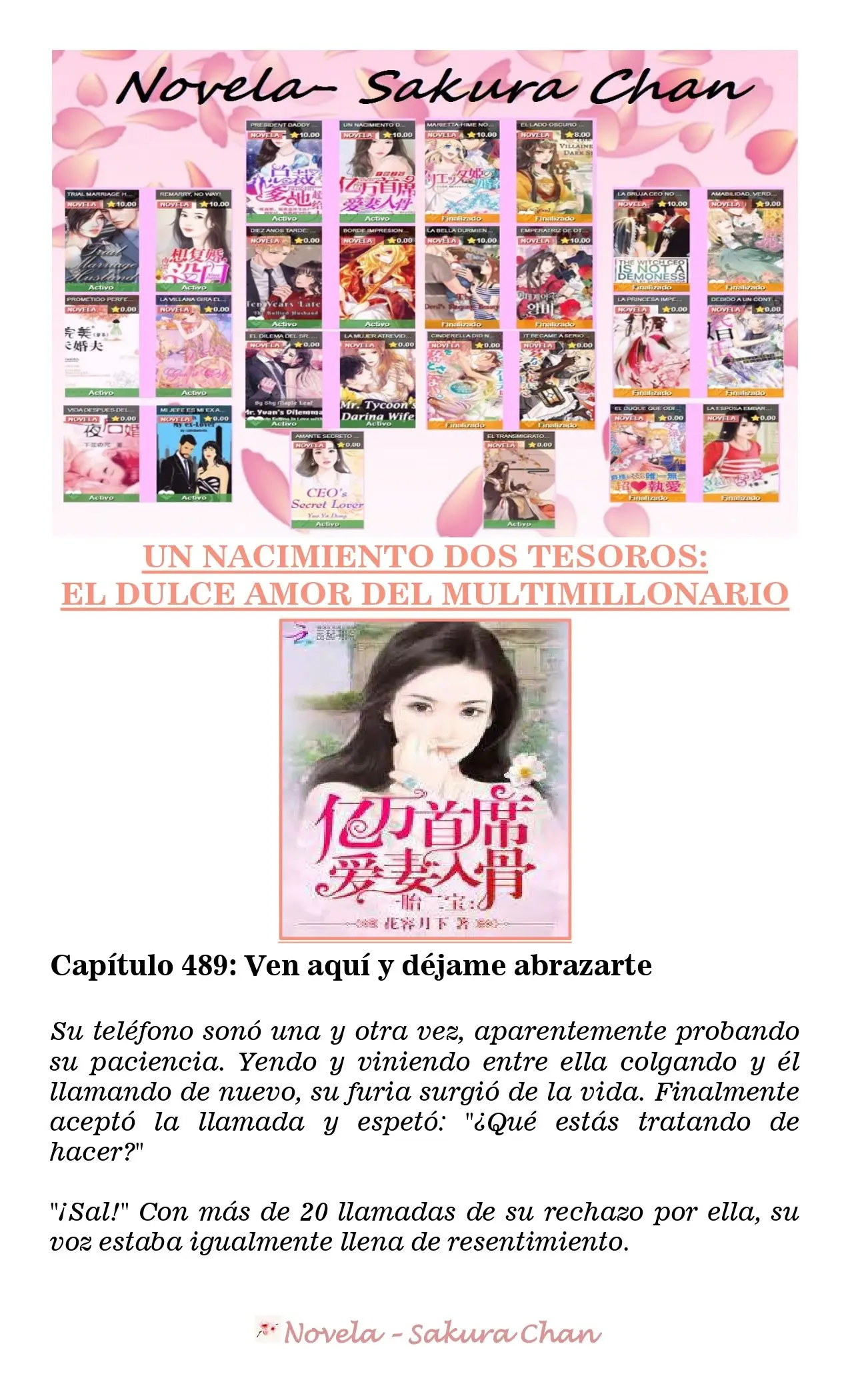 Un nacimiento dos tesoros: El dulce amor del multimillonario (2019) - Capítulo 489 - Página 1 - LectorTMOo