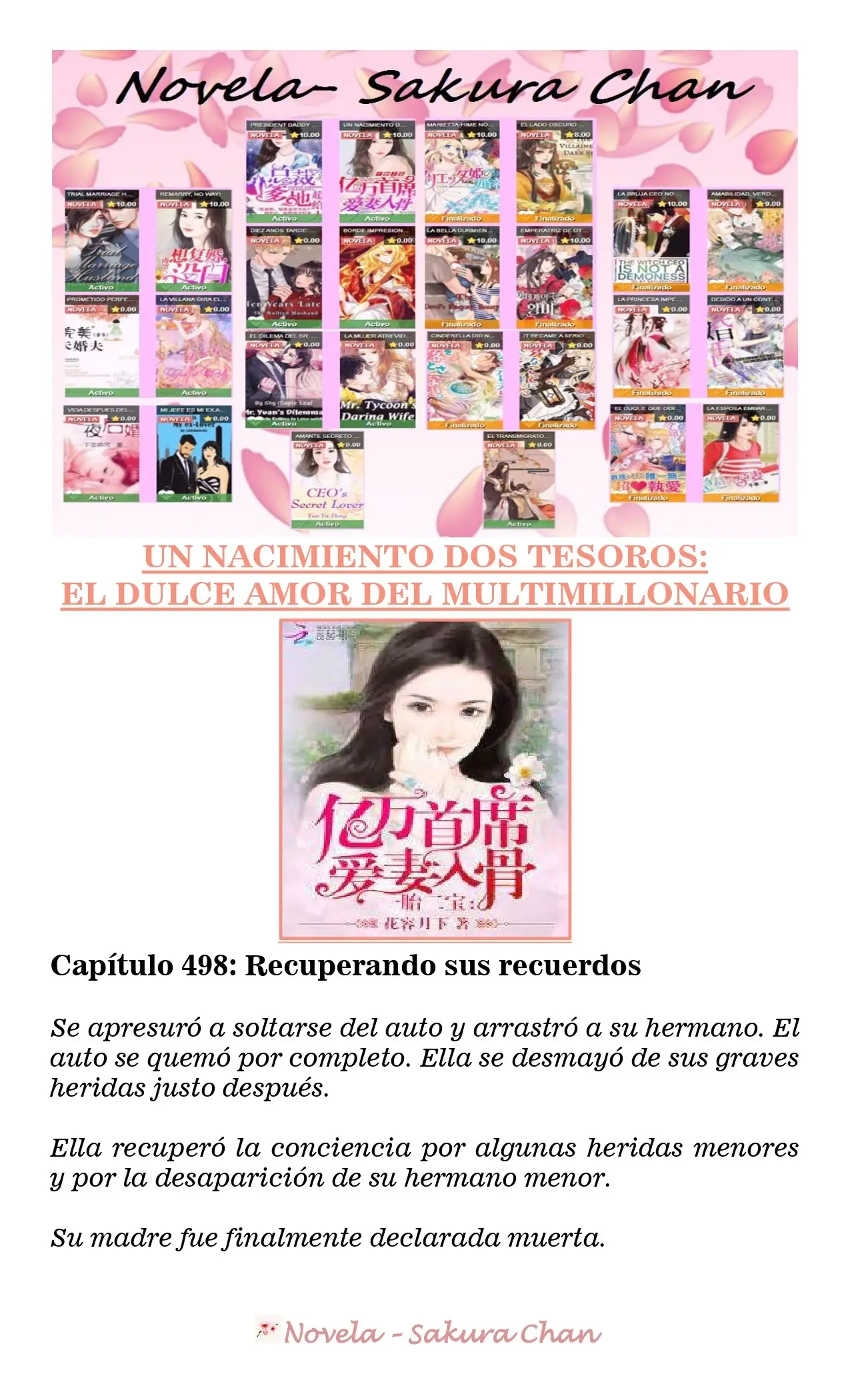 Un nacimiento dos tesoros: El dulce amor del multimillonario (2019) - Capítulo 498 - Página 1 - LectorTMOo