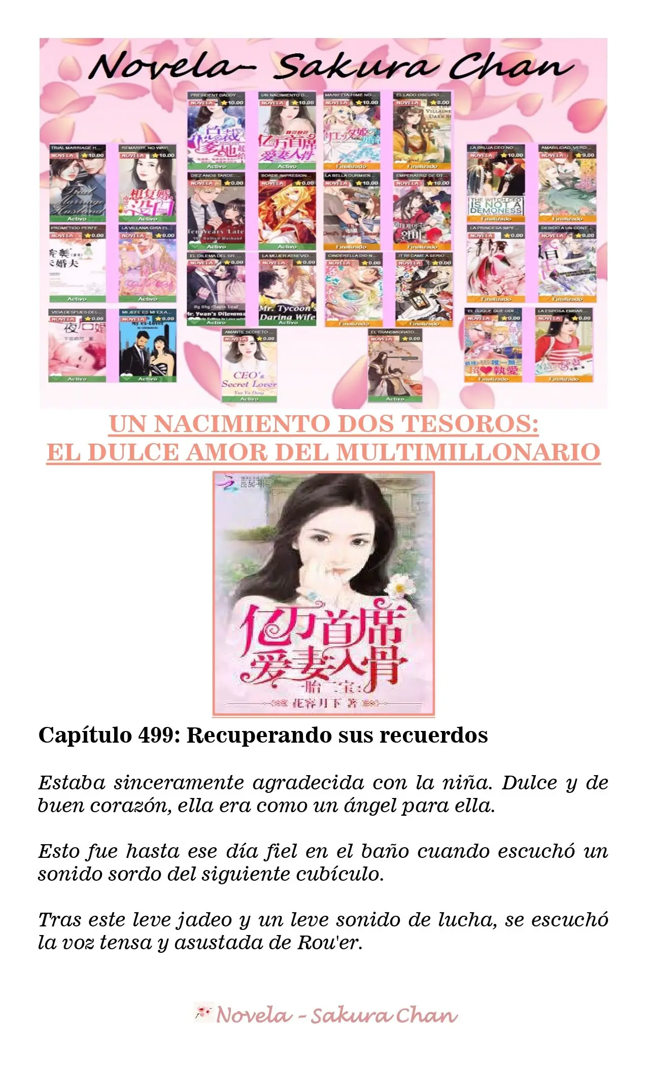 Un nacimiento dos tesoros: El dulce amor del multimillonario (2019) - Capítulo 499 - Página 1 - LectorTMOo