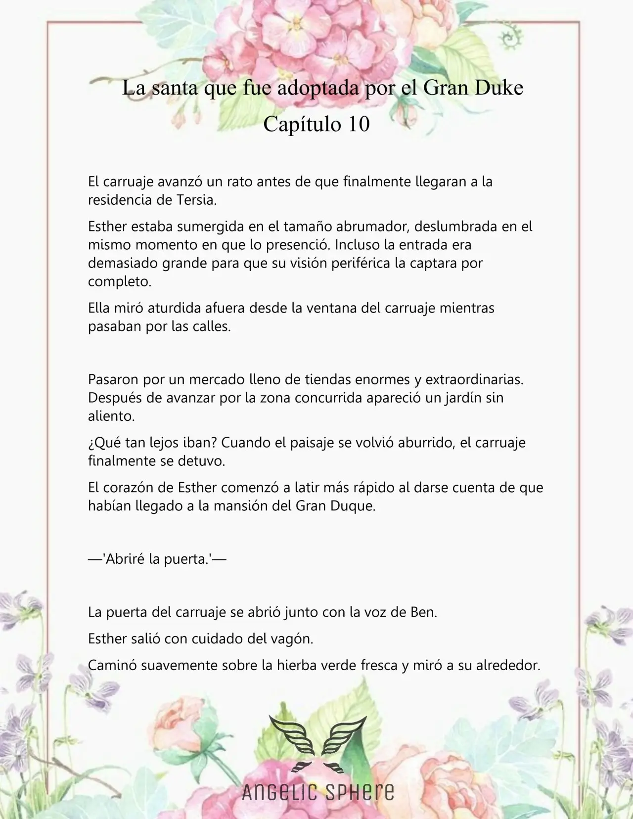 Una Santa Adoptada Por El Gran Duque (Novela) (2023) - Capítulo 10 - Página 4 - LectorTMOo