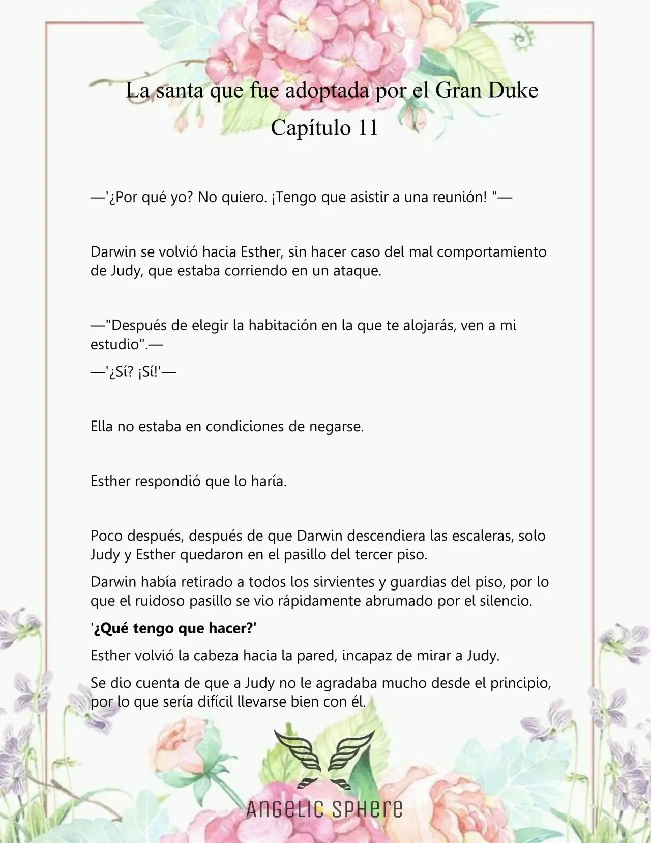 Una Santa Adoptada Por El Gran Duque (Novela) (2023) - Capítulo 11 - Página 5 - LectorTMOo