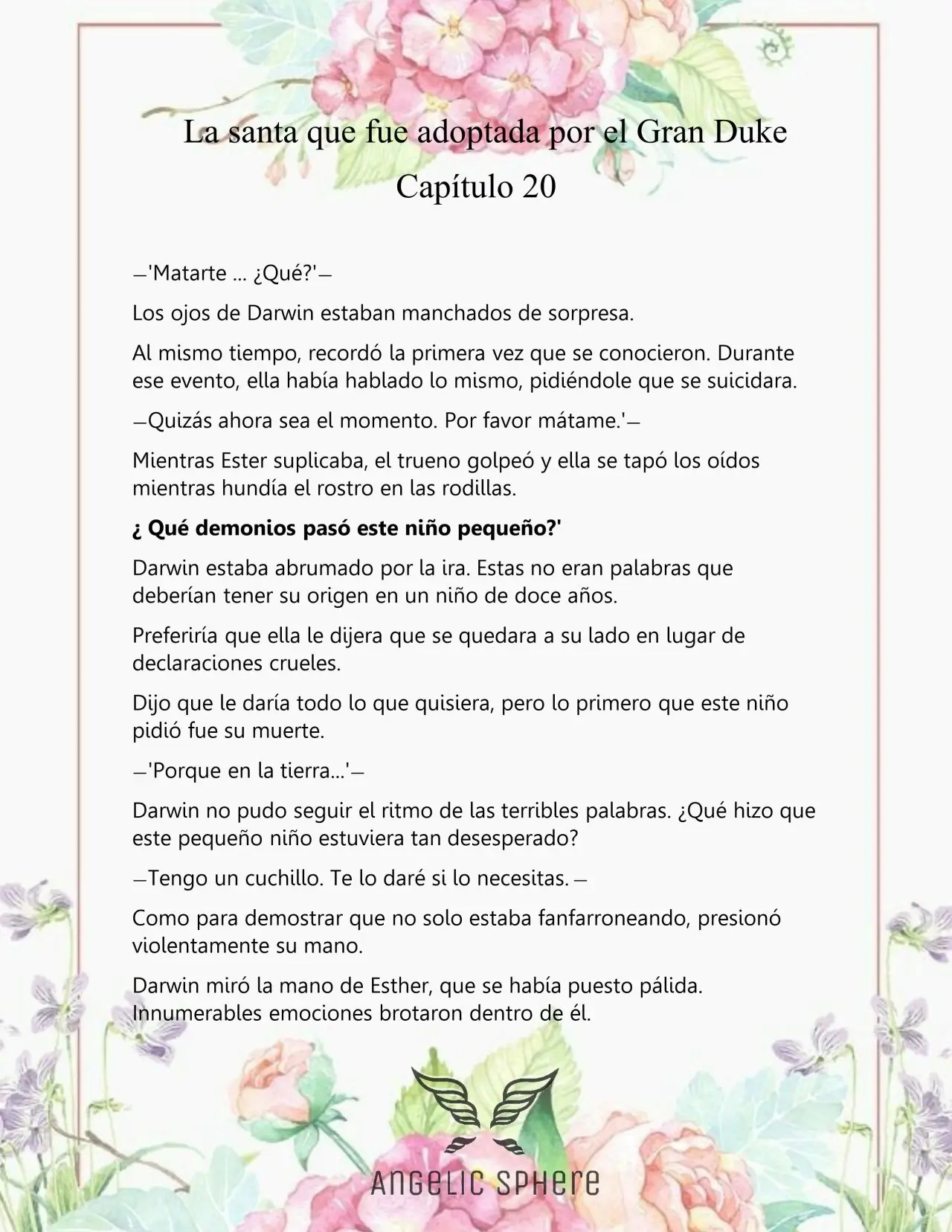 Una Santa Adoptada Por El Gran Duque (Novela) (2023) - Capítulo 20 - Página 5 - LectorTMOo