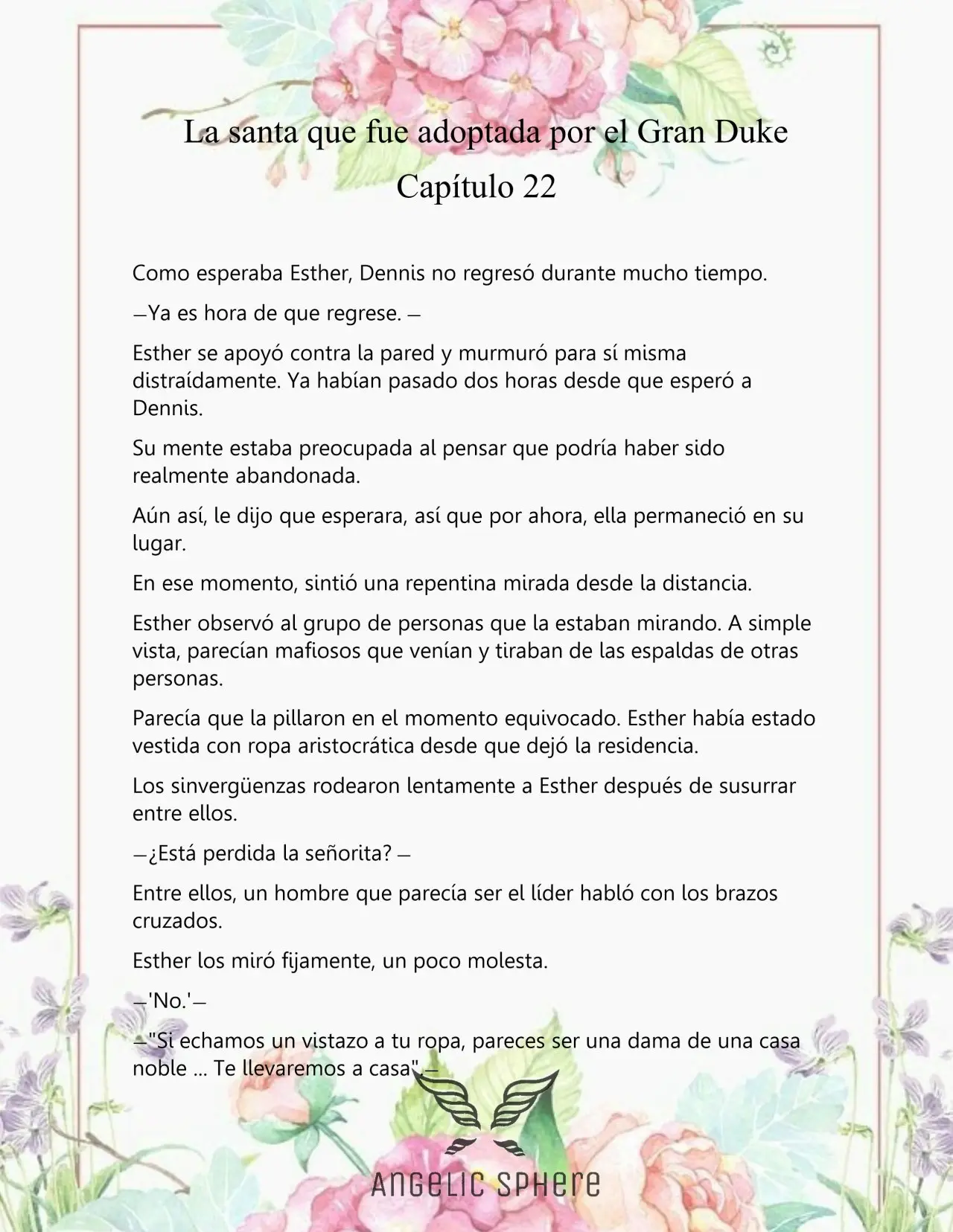 Una Santa Adoptada Por El Gran Duque (Novela) (2023) - Capítulo 22 - Página 5 - LectorTMOo