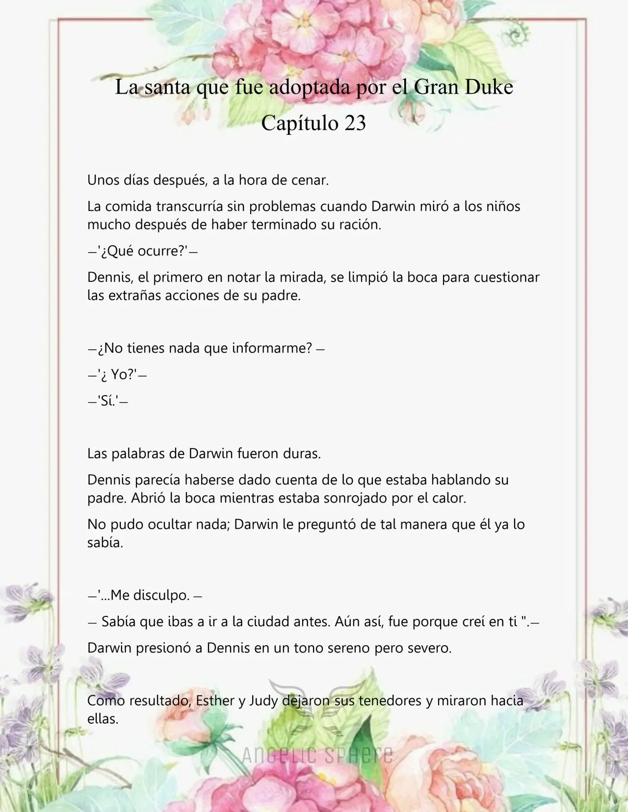 Una Santa Adoptada Por El Gran Duque (Novela) (2023) - Capítulo 23 - Página 6 - LectorTMOo