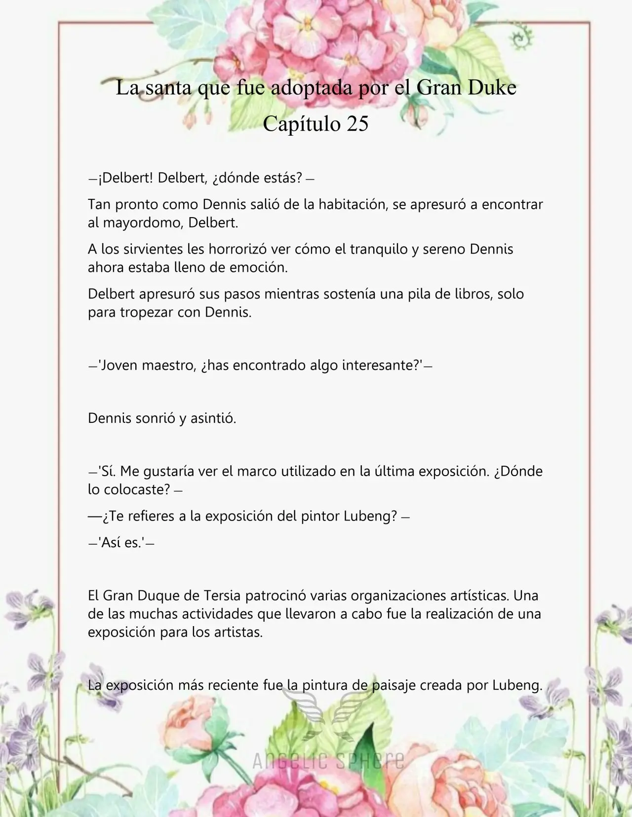 Una Santa Adoptada Por El Gran Duque (Novela) (2023) - Capítulo 25 - Página 6 - LectorTMOo