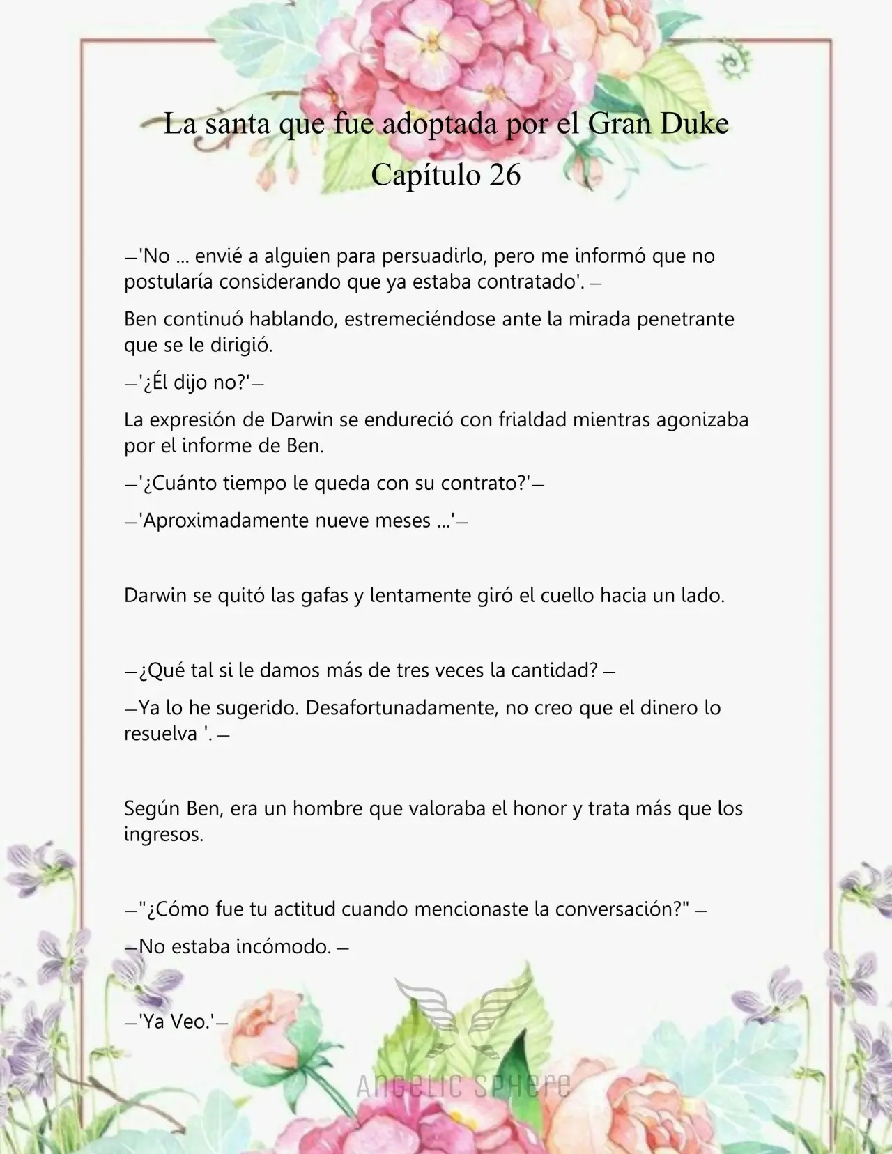 Una Santa Adoptada Por El Gran Duque (Novela) (2023) - Capítulo 26 - Página 6 - LectorTMOo
