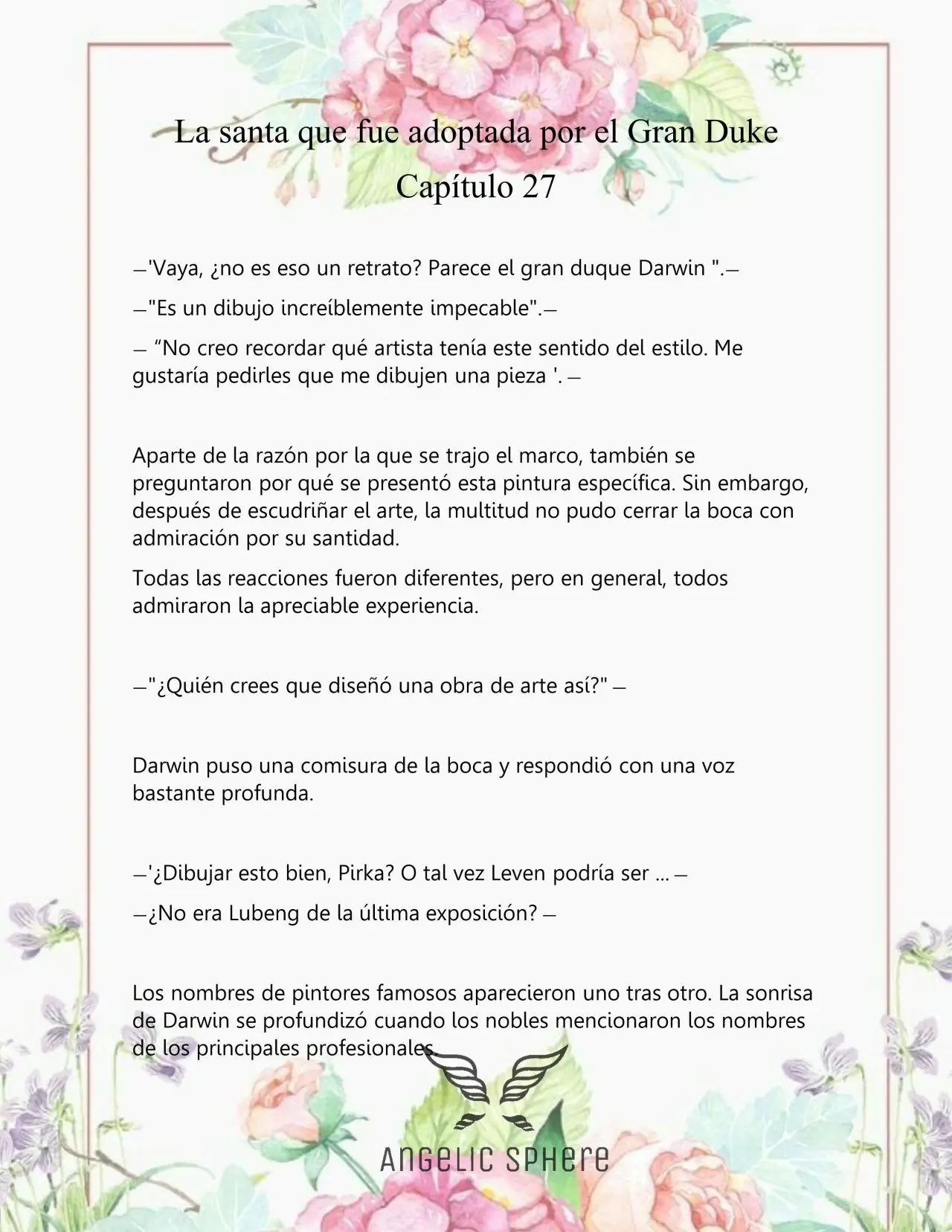 Una Santa Adoptada Por El Gran Duque (Novela) (2023) - Capítulo 27 - Página 6 - LectorTMOo