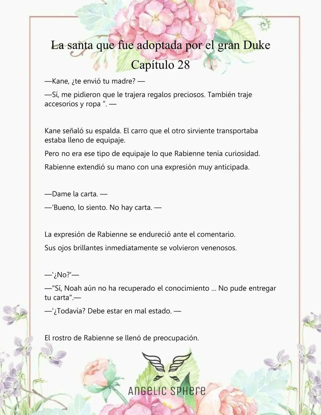 Una Santa Adoptada Por El Gran Duque (Novela) (2023) - Capítulo 28 - Página 6 - LectorTMOo