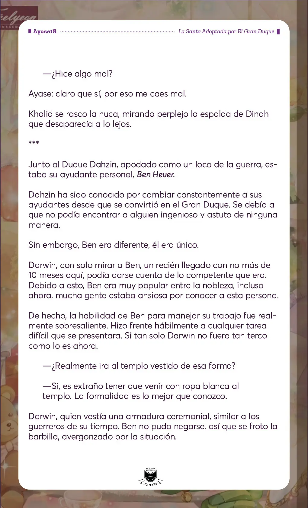 Una Santa Adoptada Por El Gran Duque (Novela) (2023) - Capítulo 3 - Página 7 - LectorTMOo