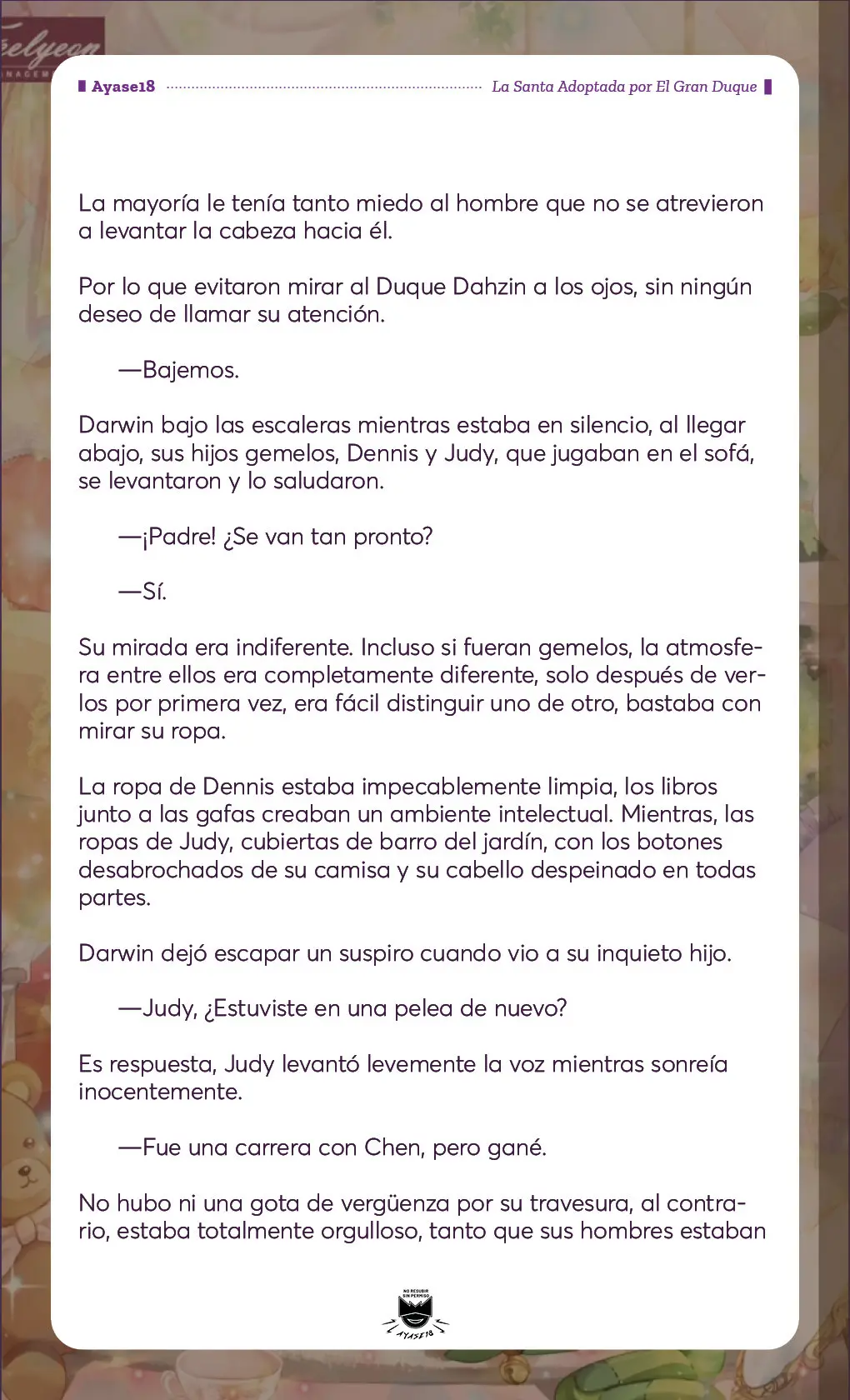 Una Santa Adoptada Por El Gran Duque (Novela) (2023) - Capítulo 3 - Página 9 - LectorTMOo