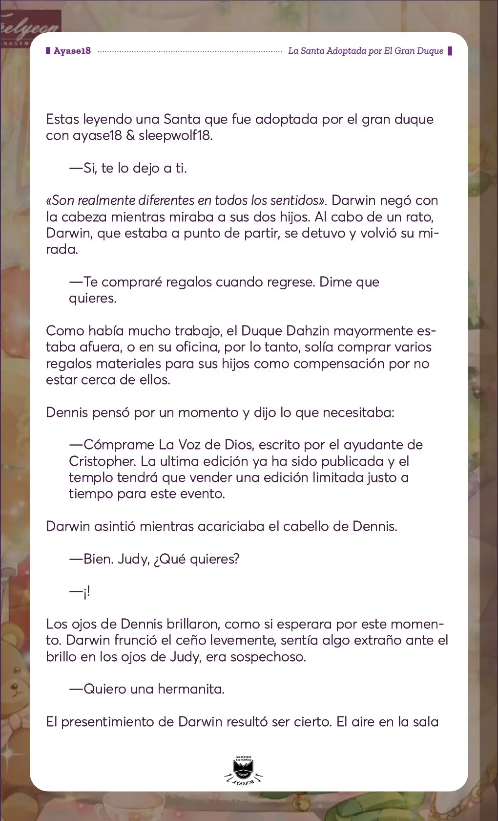 Una Santa Adoptada Por El Gran Duque (Novela) (2023) - Capítulo 3 - Página 11 - LectorTMOo