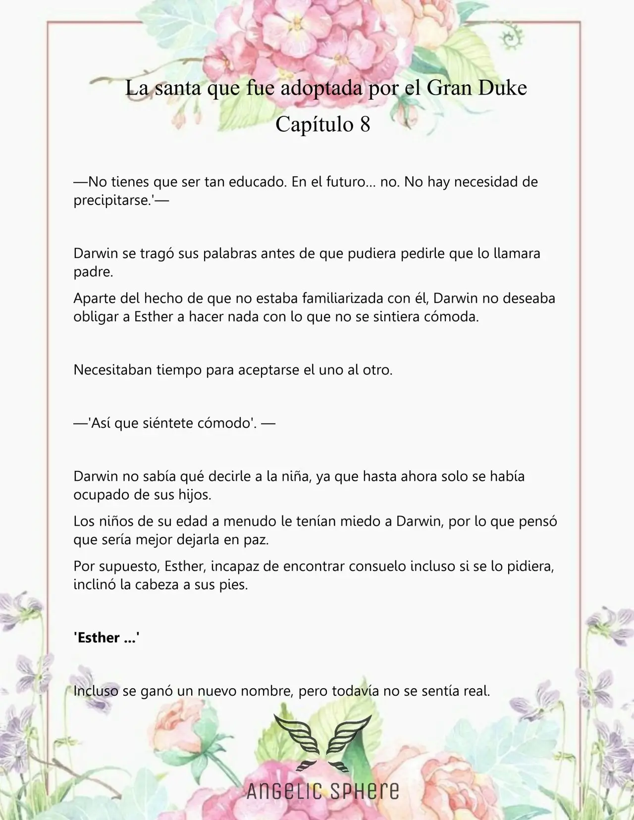 Una Santa Adoptada Por El Gran Duque (Novela) (2023) - Capítulo 8 - Página 5 - LectorTMOo