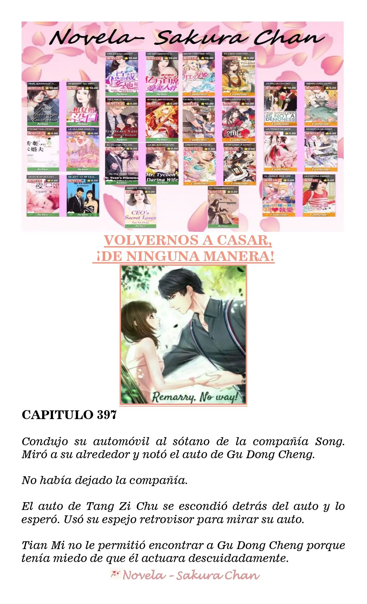 VOLVERNOS A CASAR, ¡DE NINGUNA MANERA! (Novela) (2018) - Capítulo 397 - Página 1 - LectorTMOo