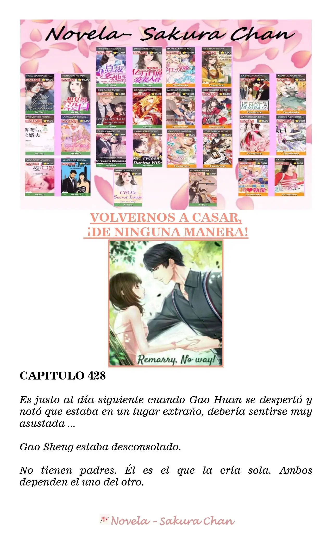 VOLVERNOS A CASAR, ¡DE NINGUNA MANERA! (Novela) (2018) - Capítulo 428 - Página 1 - LectorTMOo