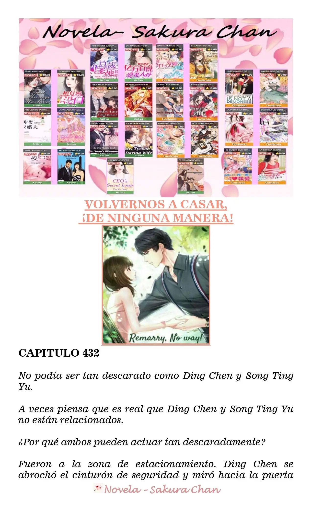 VOLVERNOS A CASAR, ¡DE NINGUNA MANERA! (Novela) (2018) - Capítulo 432 - Página 1 - LectorTMOo